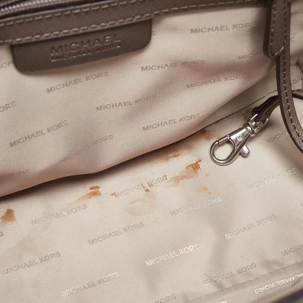 Michael Kors Michael Kors Dark Beige Leather Medium Selma Tote 8