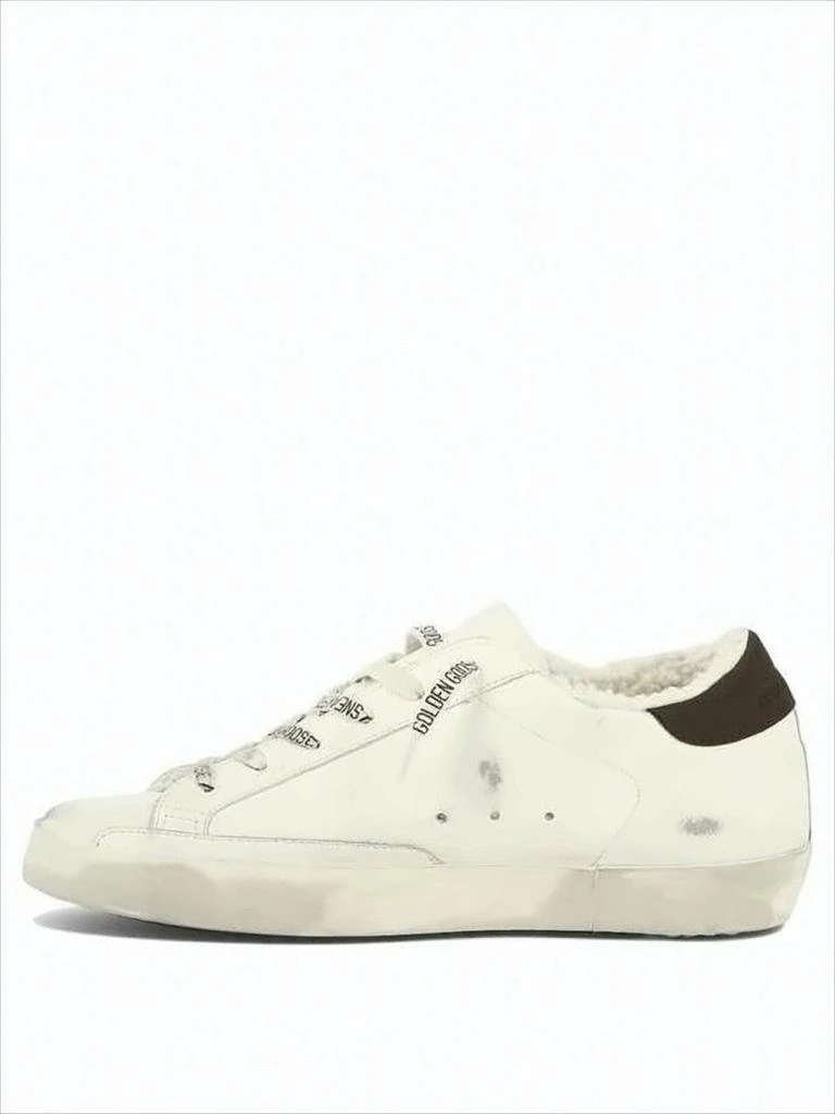 Golden Goose Distressed Leather Low-Top Sneakers with Iconic Star Emblem 3