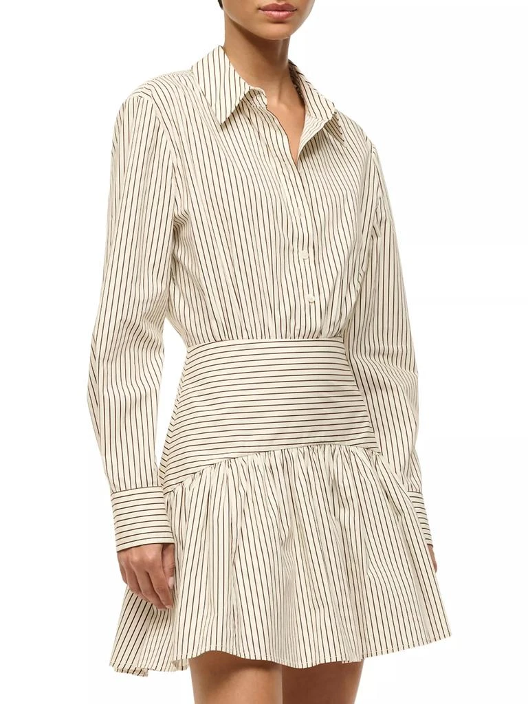 Staud Rocco Stripe Mini Shirtdress 4