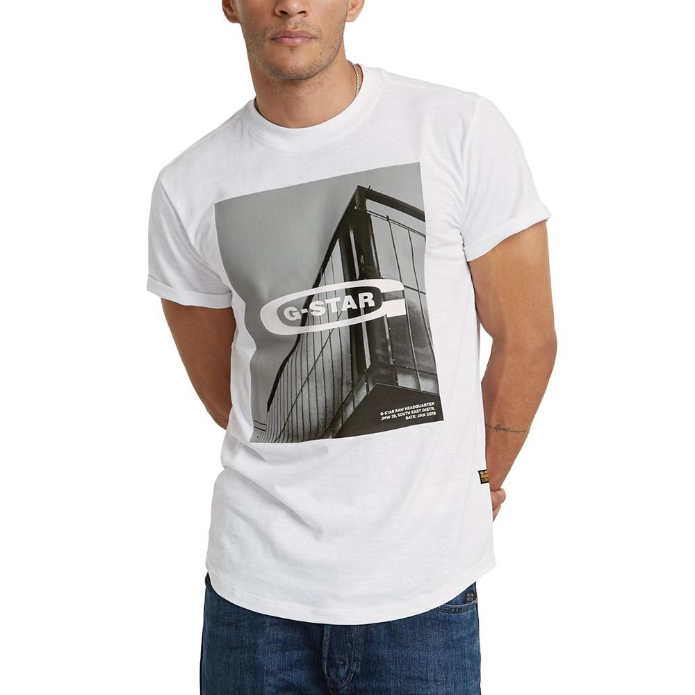 G-Star Raw Men's HQ Oldskool Relaxed-Fit Logo Graphic T-Shirt