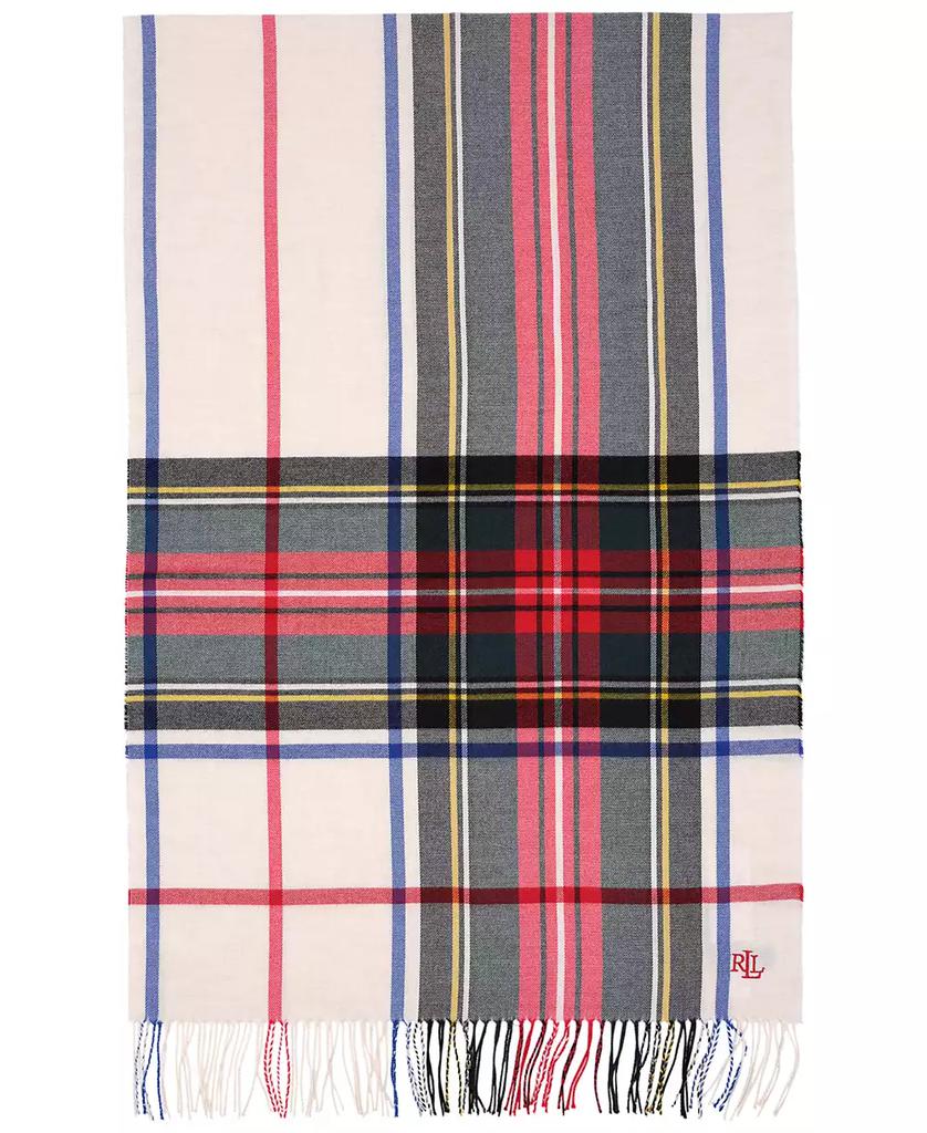 Ralph Lauren Exploded Plaid Pattern Scarf