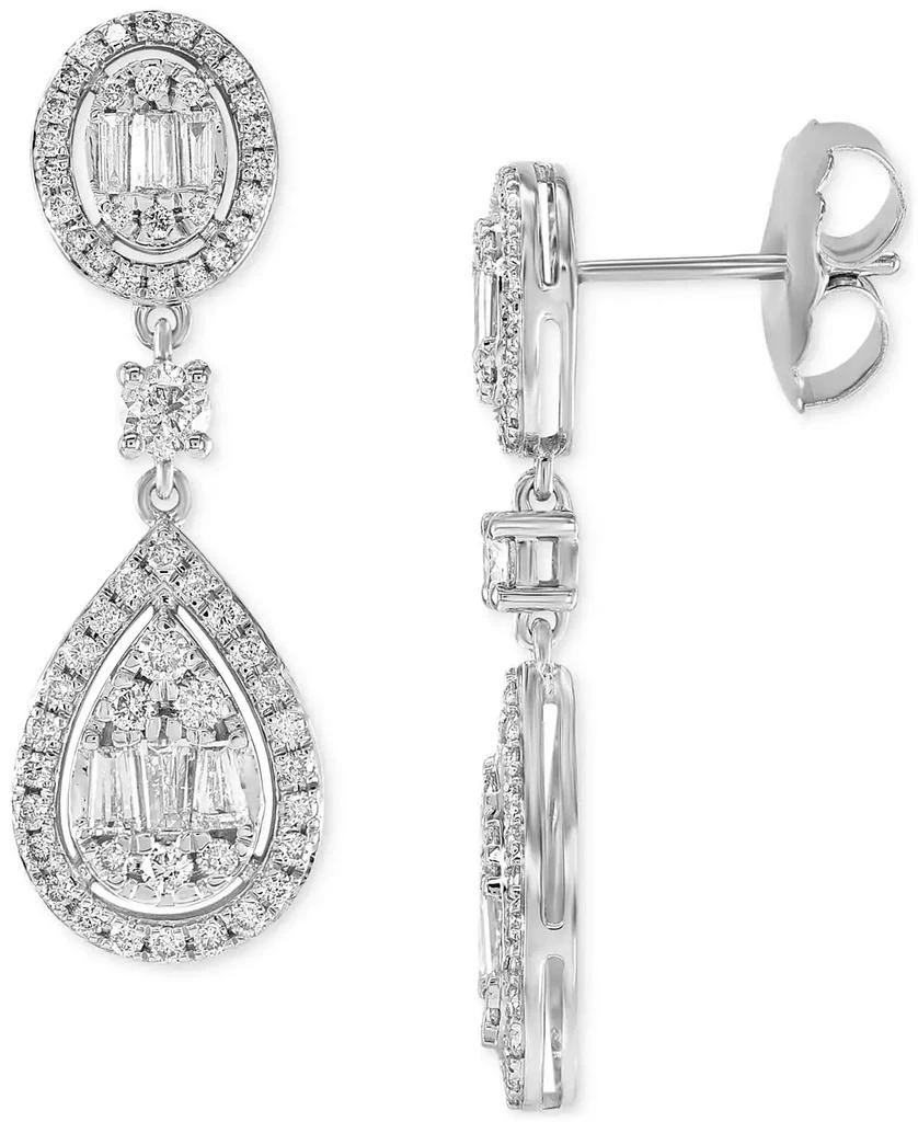 Macy's Diamond Drop Earrings (1-1/2 ct. t.w.) in 14k White Gold 1