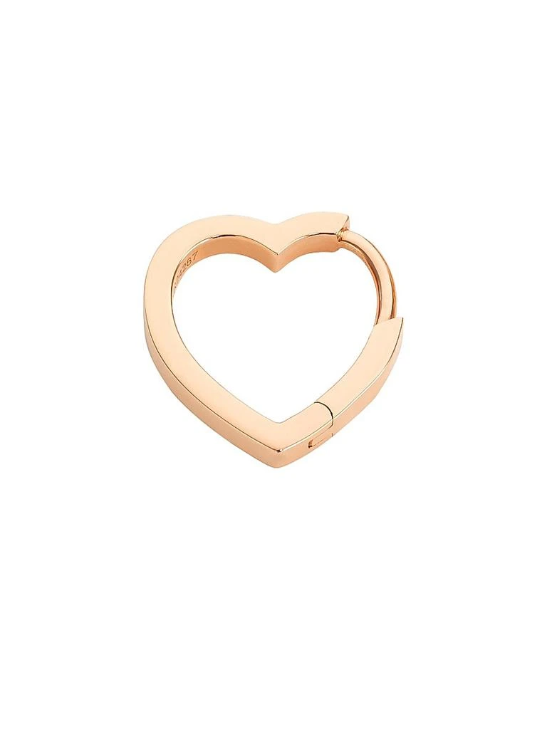 Repossi Antifer 18K Pink Gold Small Heart Hoop Single Earring 1