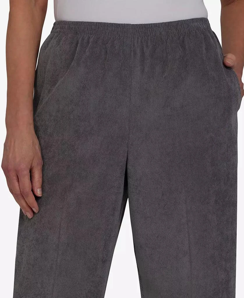 Alfred Dunner Petite Classics Pull-On Corduroy Straight Leg Pants, Petite & Petite Short 7