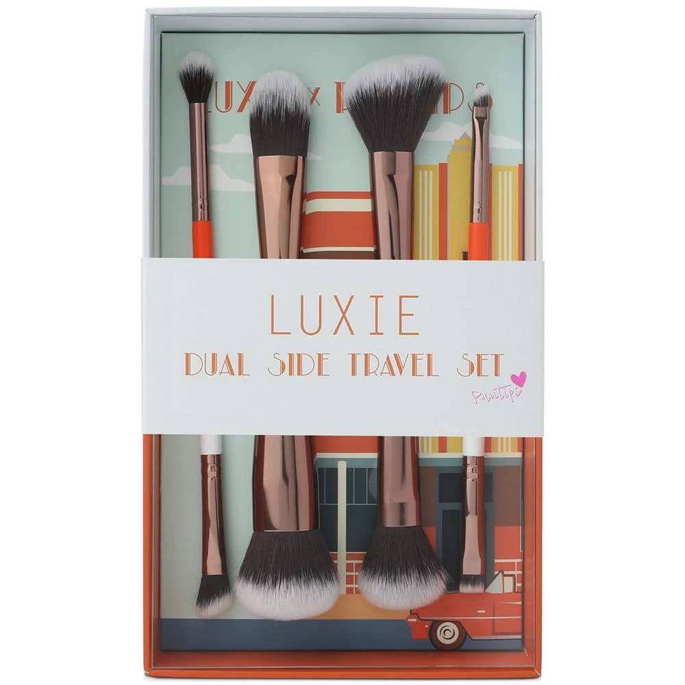 Luxie 4-Pc. Dual-Ended Travel Brush Set 2