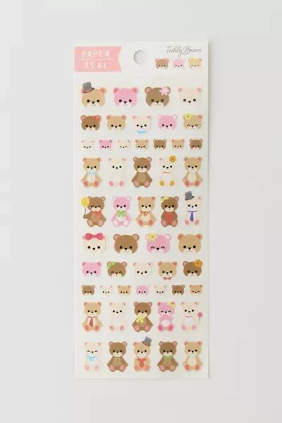 Urban Outfitters Teddy Bear Sticker Sheet 1