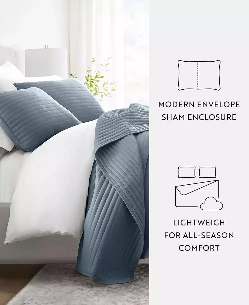 IENJOY HOME Stripe Stitch 3-Pc. Quilt Set 5