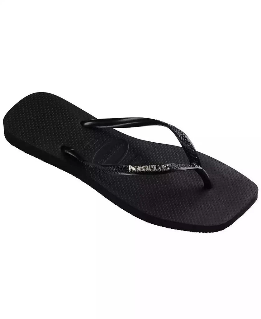Havaianas Women's Slim Square Logo Metallic Sandals 1