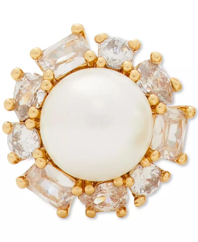 Kate Spade Gold-Tone Candy Shop Imitation Pearl Halo Stud Earrings 3