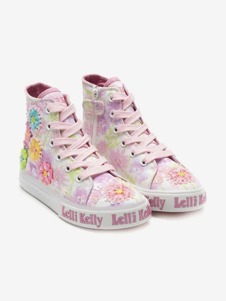 Lelli Kelly Girls Eloise Mid Baseball Boots in White 2