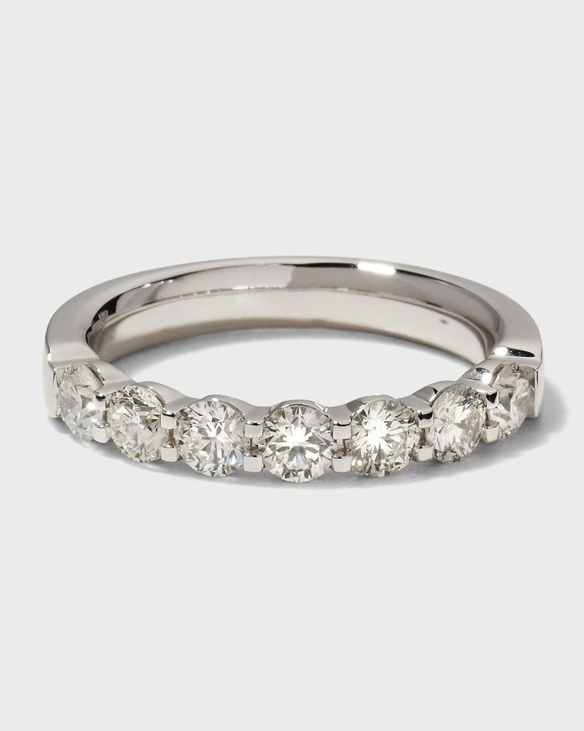 Memoire Platinum 7 Round Diamond Ring, Size 6.5, 1.04-1.16tcw 1