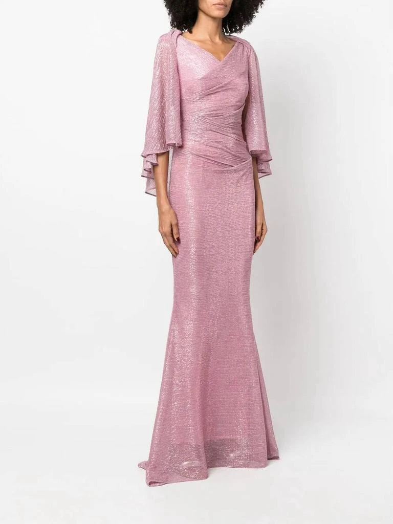 Talbot Runhof Talbot Runhof - Doris Metallic Voile Evening Gown 7