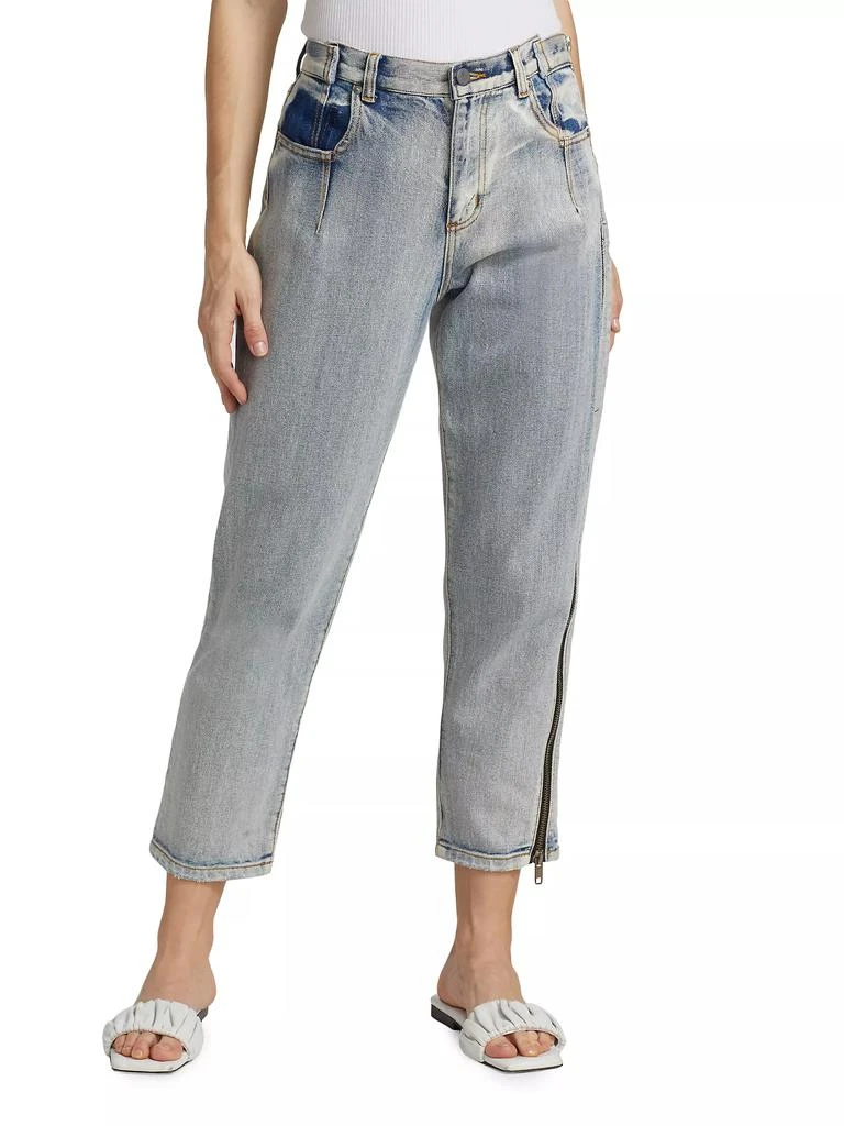 3.1 Phillip Lim High-Rise Zip Detail Straight-Leg Jeans 3