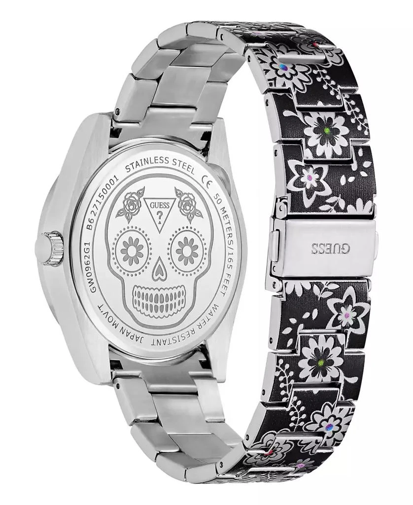 GUESS Men's Silver Tone Multi-function Watch, 42mm 4