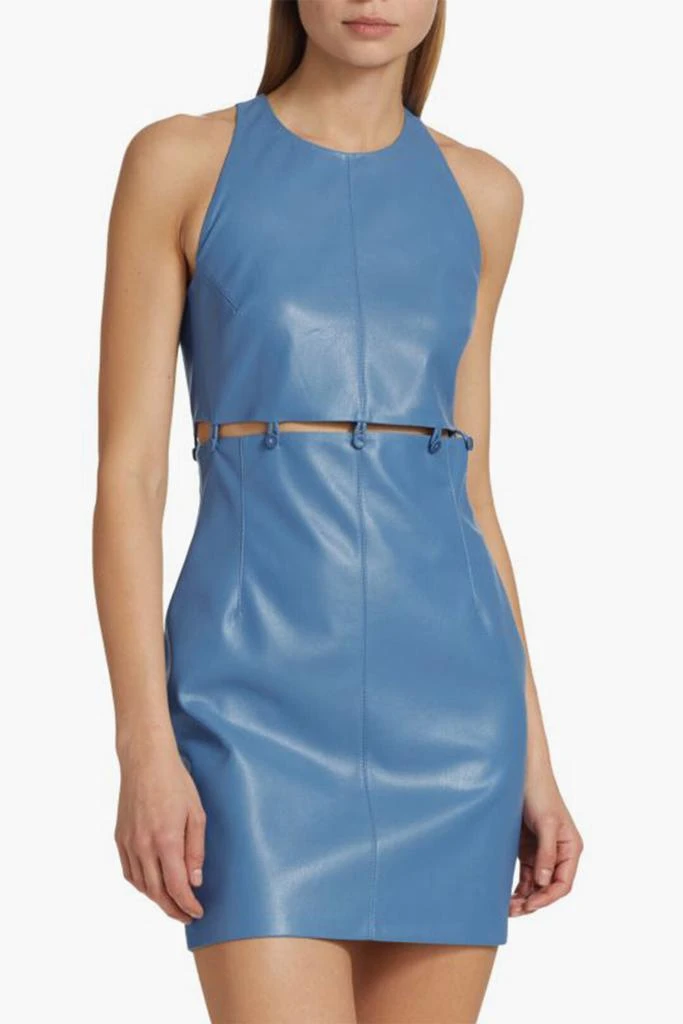 Nanushka Nanushka Vegan-leather LAYAN Mini Dress with Button Loop Detail 1