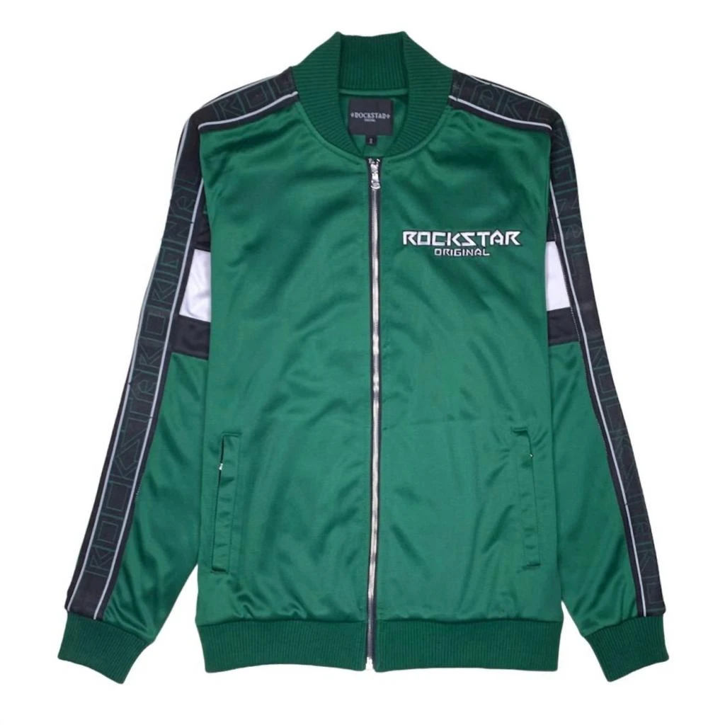 ROCKSTAR ORIGINAL Men's Zip-Up Jacket In Green 1