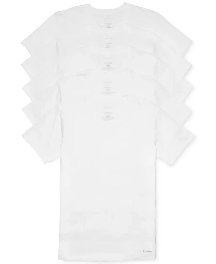 Calvin Klein Men's 5-Pack Cotton Classics Crew Neck Undershirts, Created for Macy's 1