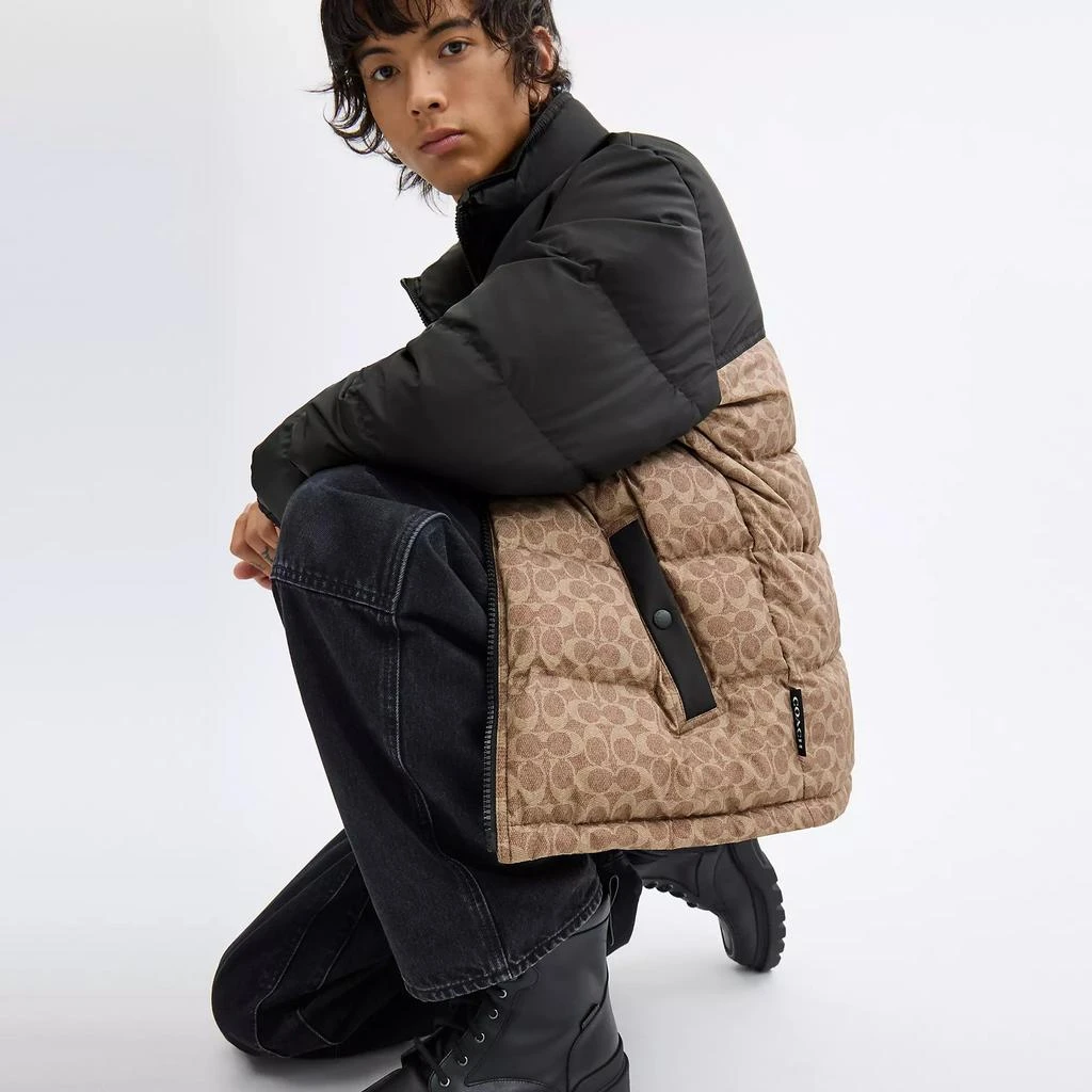 Coach Signature Down Jacket In Recycled Polyester 4