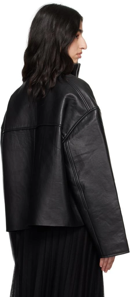 REMAIN Black Bonded Leather Jacket 3