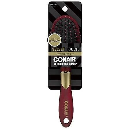 Conair Conair Velvet Touch Mid-Size Cushion Hairbrush (Colors Vary) 6