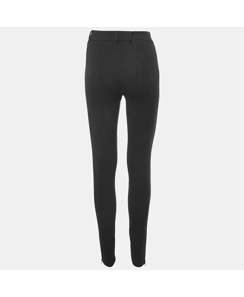 Pre-Owned Dolce 
Gabbana Women
s Black Viscose Blend Stretch Slim Fit Trousers 2