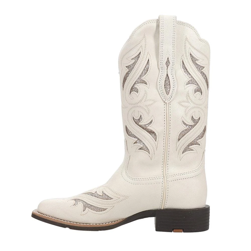 Ariat Round Up Bliss Glitter Embroidery Tooled-Inlay Square Toe Cowboy Boots 3