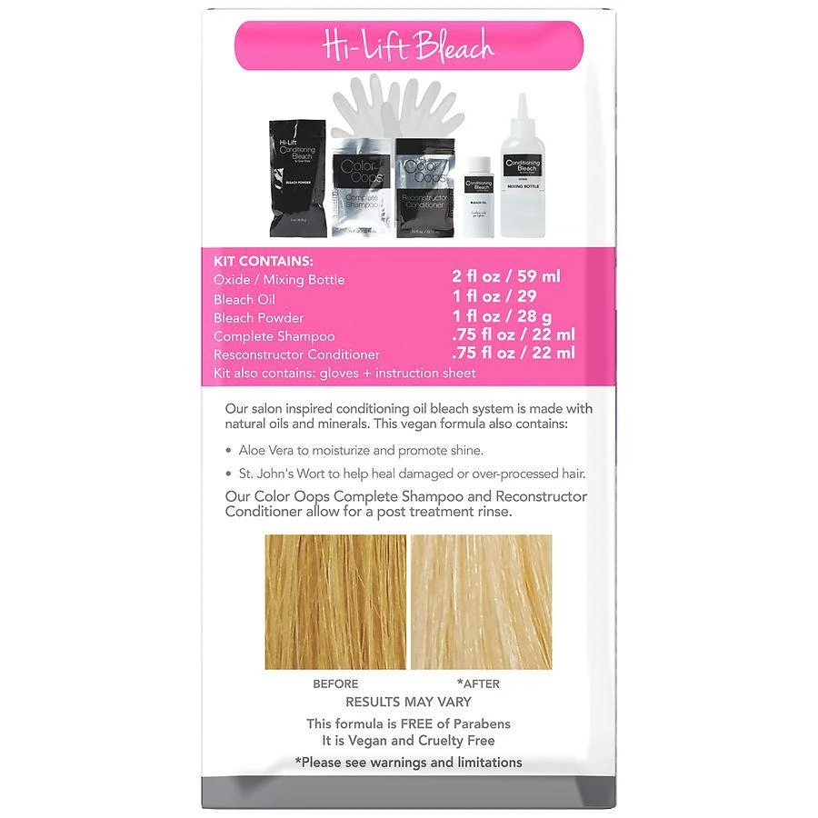 Color Oops Hi Lift Conditioning Bleach Kit 2