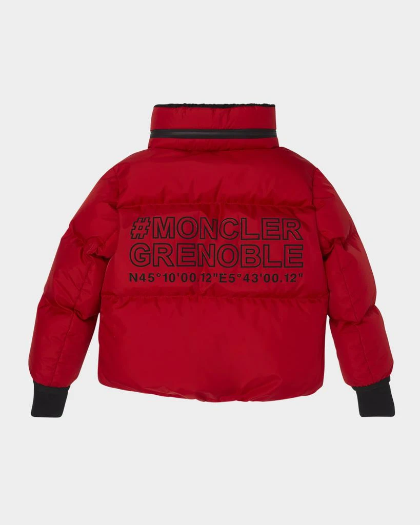 Moncler Girl's Verdons Logo-Print Jacket, Size 8-14 2