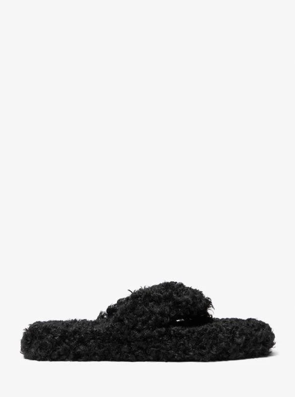 Michael Kors Alani Faux-Fur Flip Flop 2