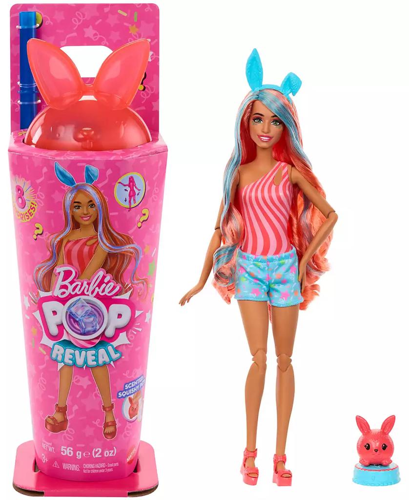 Barbie Pop Reveal Shakes Series Doll & Accessories Set, Scented Bright Bunny Fashion Doll
