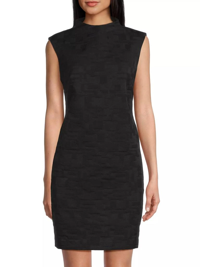 Natori Geo Texture Jacquard Dress 3