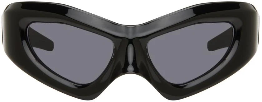 Entire Studios SSENSE Exclusive Black Compound Performance Sunglasses 1