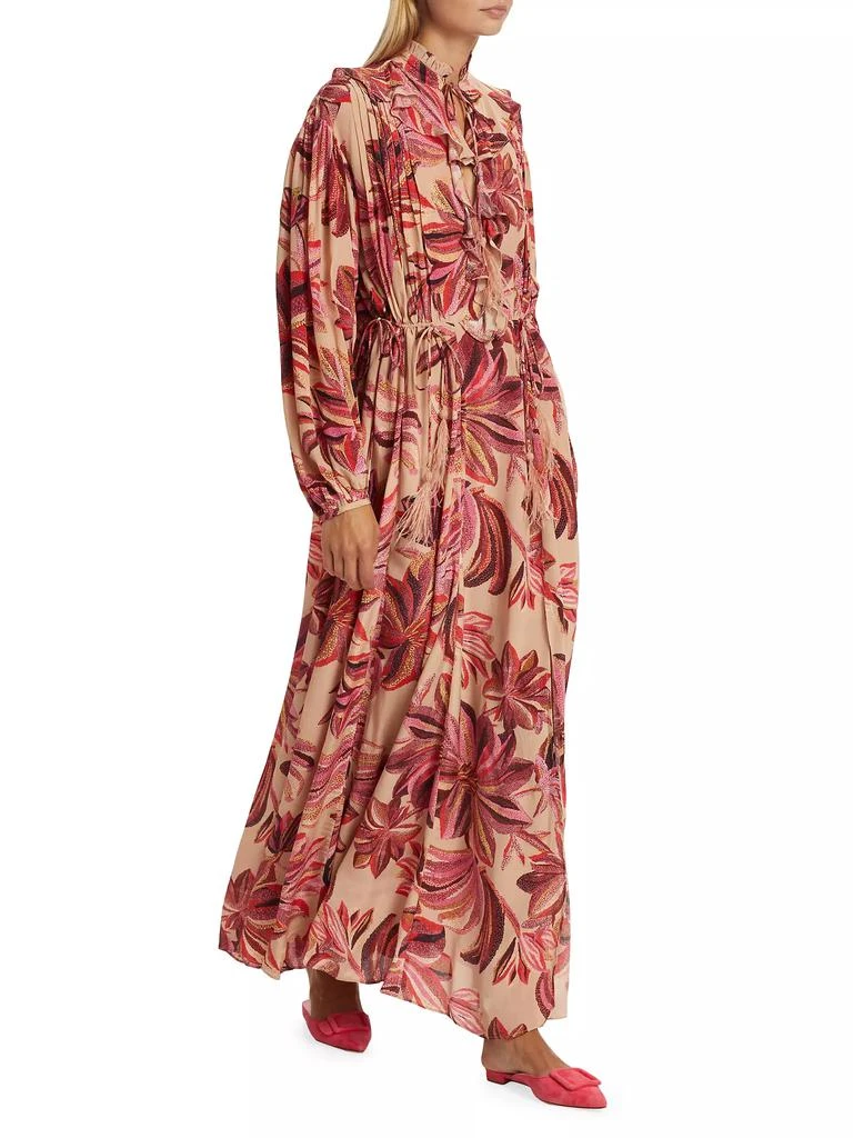 Farm Rio Floral Tapestry Maxi Dress 4