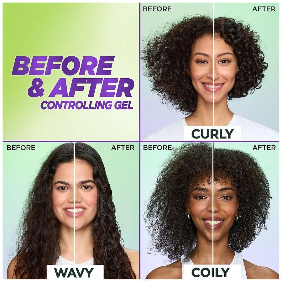 Garnier Fructis Curl Scrunch Controlling Gel with Coconut Water, For Curly Hair 2