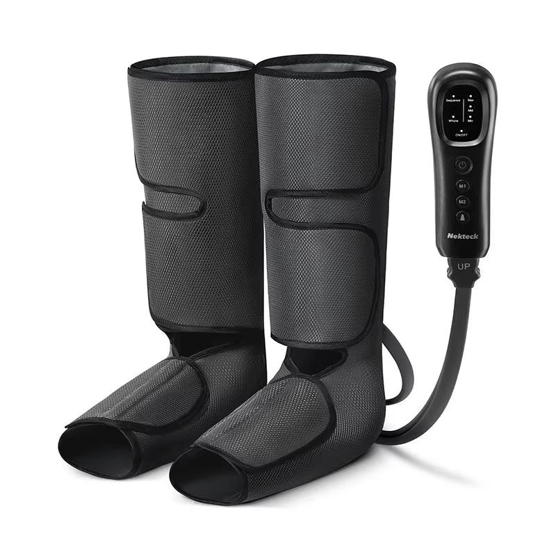 ERUULE Air Compression Leg Massager with Calf Wraps for Enhanced Blood Circulation and Lymphatic Drainage Relaxation