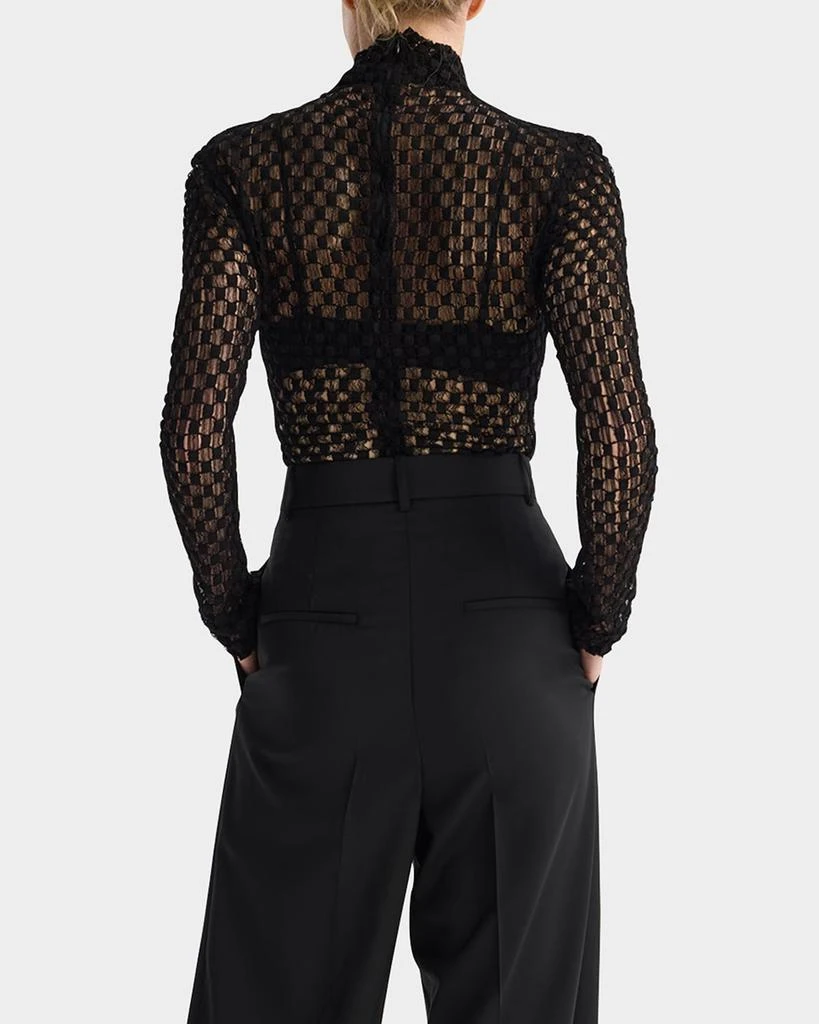 Rohe Geometric Lace Turtleneck Top 3