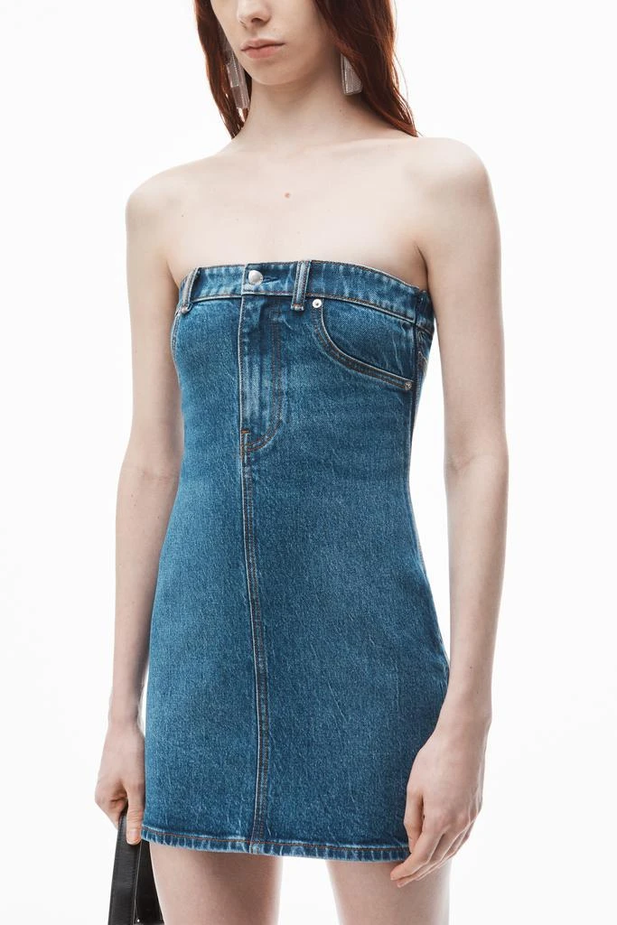 Alexander Wang Tube Dress in Comfort Stretch Denim 3