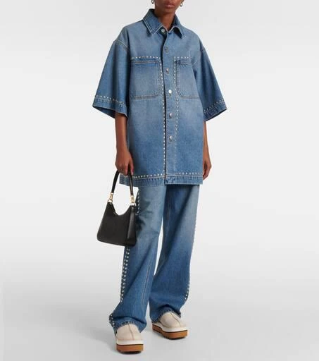 Stella McCartney Sneak-Elyse faux fur-lined faux leather mules 3