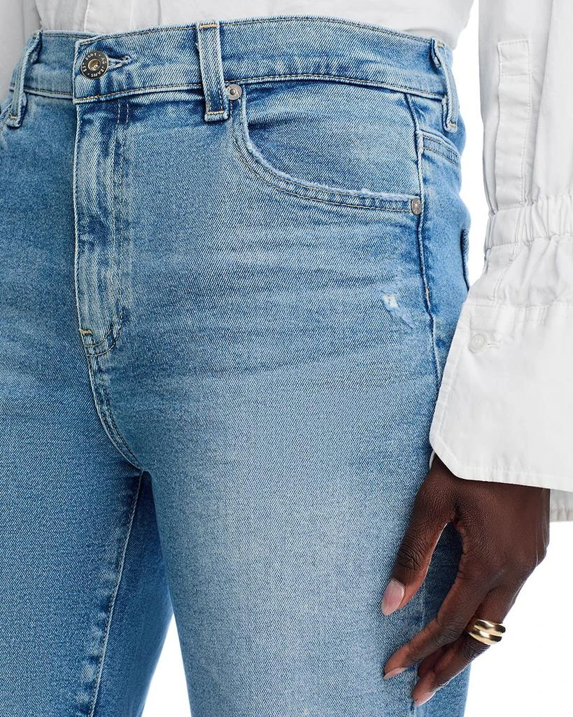 AG Mid Rise Cropped Straight Leg Jeans in Momento 5