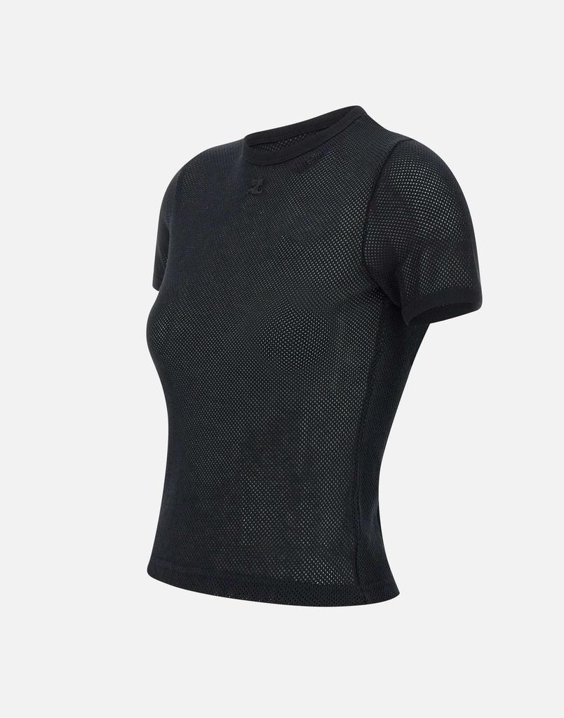 courreges "Signature contrast t-shirt"