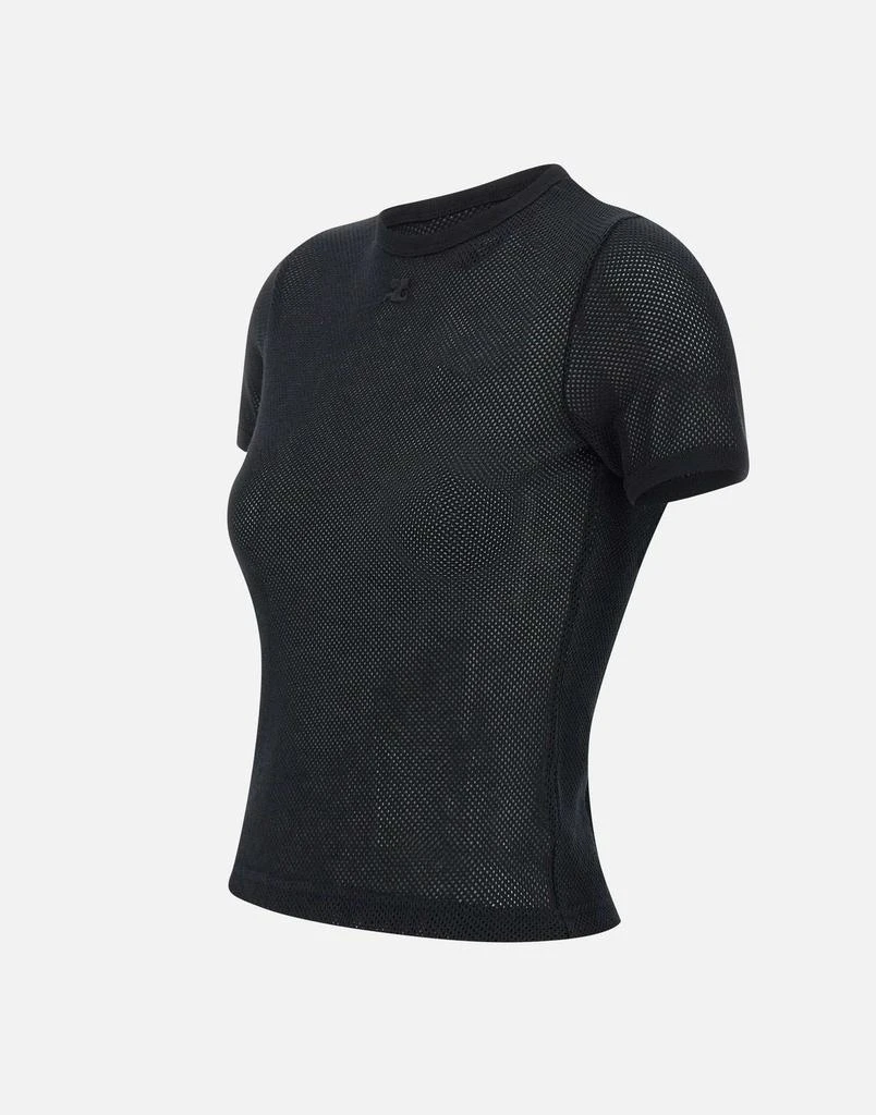 courreges "Signature contrast t-shirt" 2