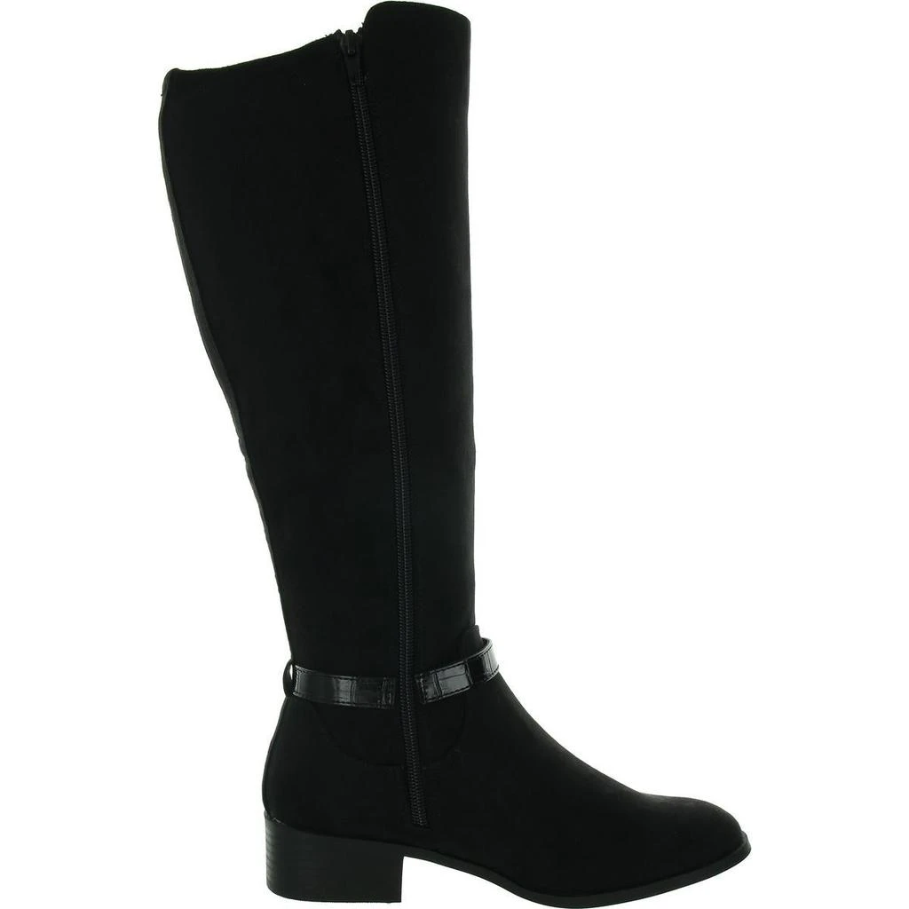 Karen Scott Stanell Womens Faux Suede Round Toe Knee-High Boots 5