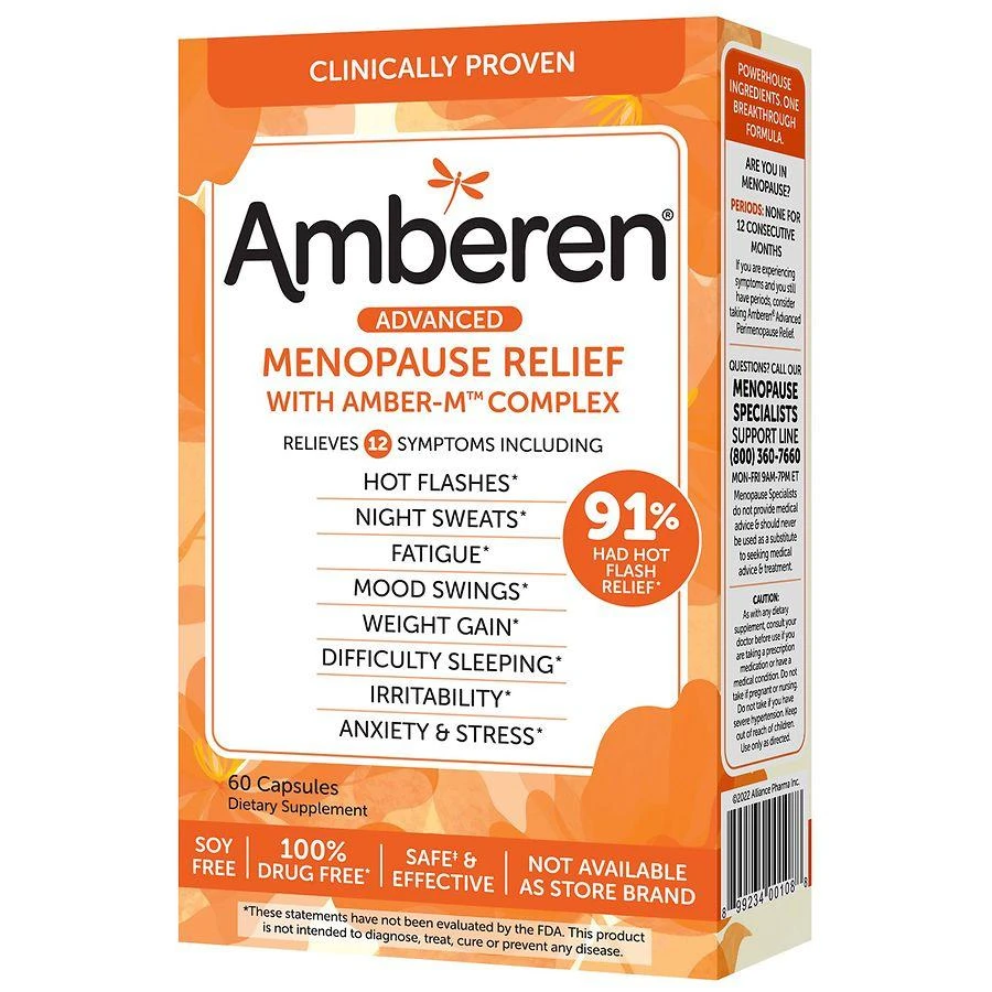 Amberen Multi-Symptom Menopause Relief Capsules 6