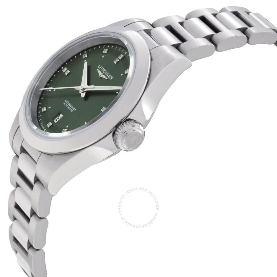 Longines Longines Conquest Automatic Diamond Green Dial Ladies Watch L3.320.4.07.6