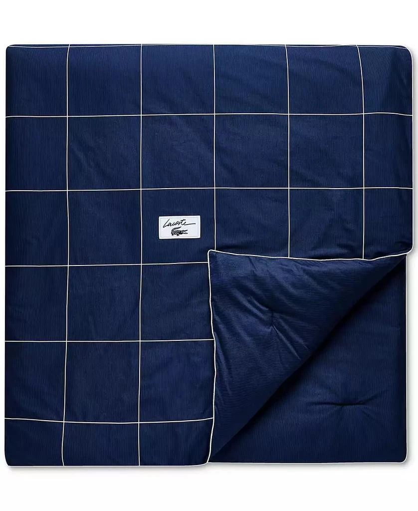 Lacoste Home Tennis Checks Cotton 3-Pc. Comforter Set 2
