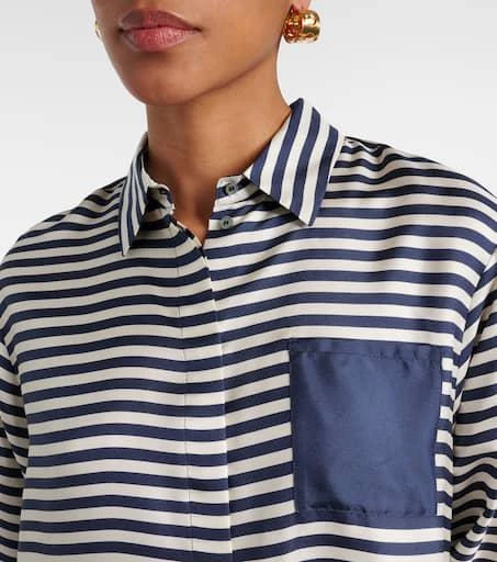 Max Mara Maya striped silk shirt 4