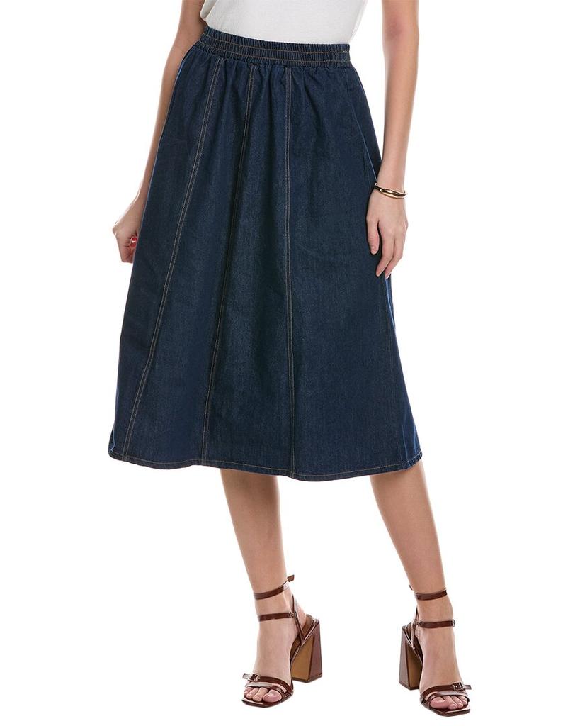 YAL New York YAL New York Denim A-Line Skirt