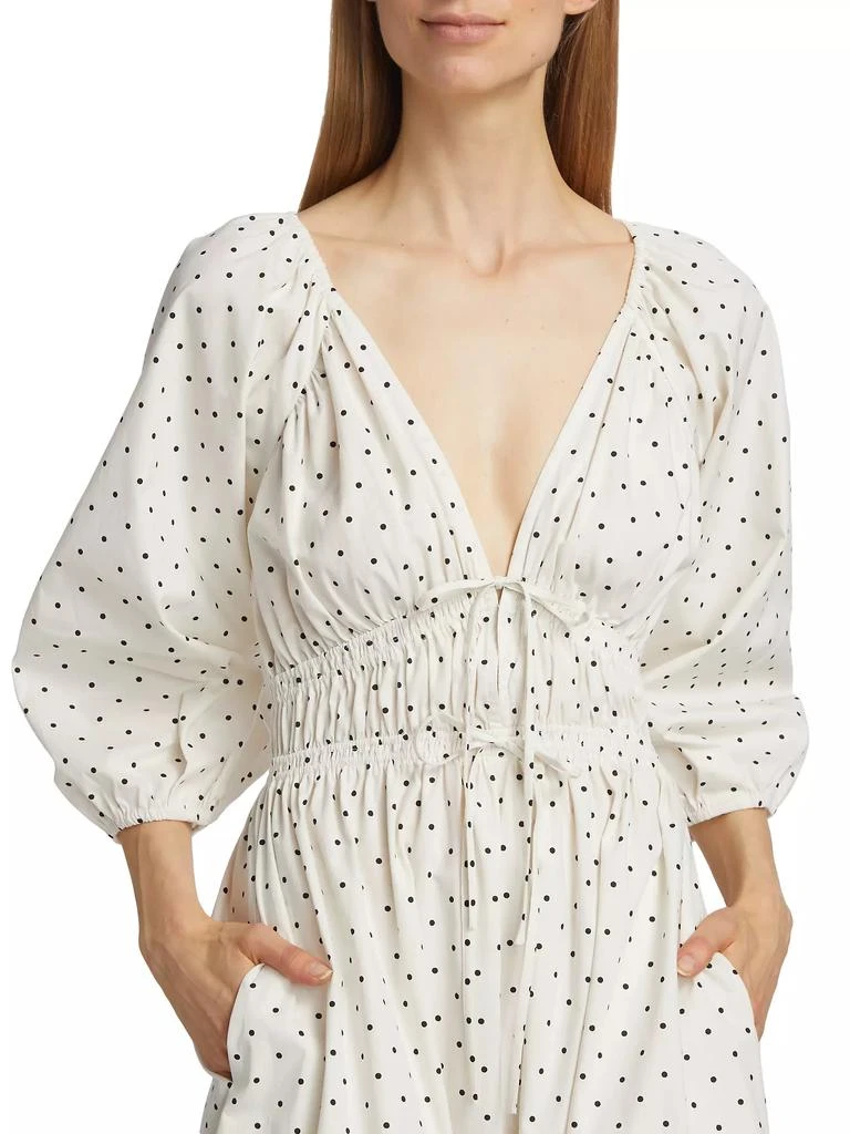 Wayf Veronica Polka Dot Cotton Maxi Dress 6
