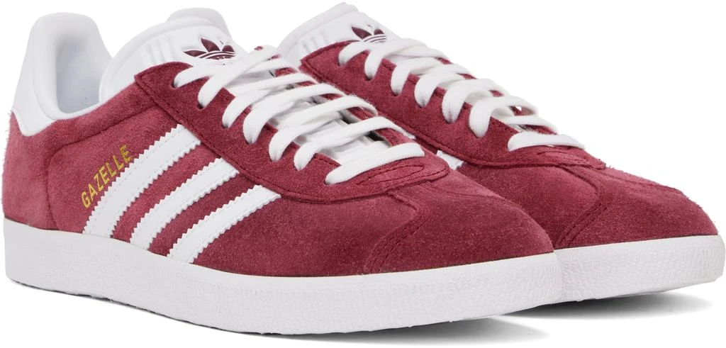 Adidas Burgundy Gazelle Sneakers 4
