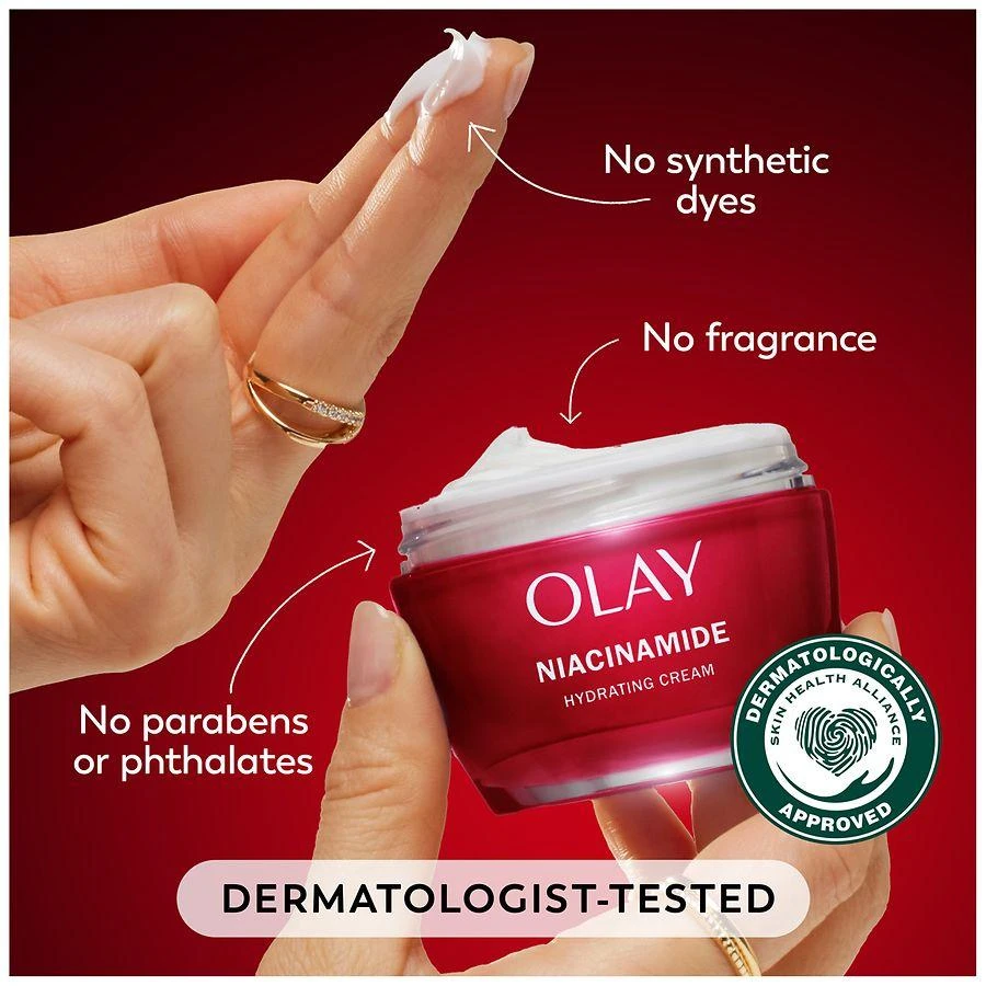 Olay Niacinamide Face Moisturizer, Firming Cream for Hydration and Skin Renewal No Scent 6